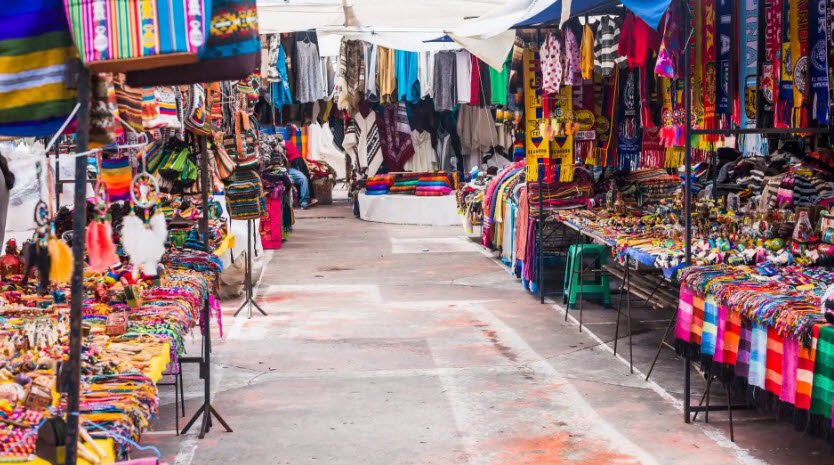 Otavalo Market, Otavalo, Imbabura Province, Ecuador